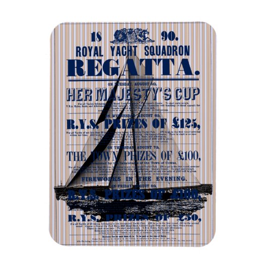  jacht Regatta Advertisement Magneet (Verticaal)