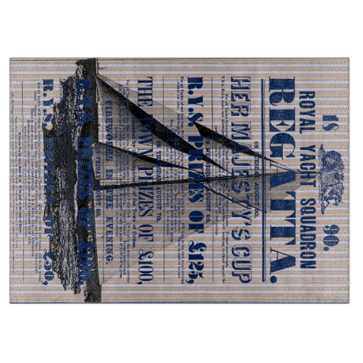 jacht Regatta Advertisement Snijplank (Voorkant)