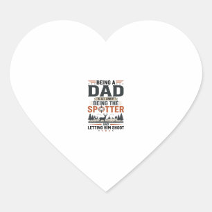 Jacht Vader Spotter Vintage Gravure Shirt Ontwerp Hart Sticker