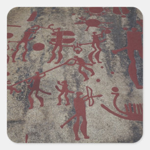 Jacht Vierkante Sticker