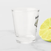 Jacht Vist 50e verjaardag Shot Glas (Links)