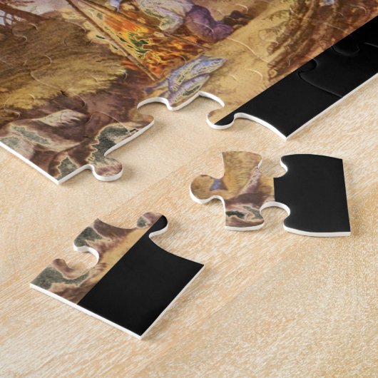 Jacht, Vist en Forest_Engravings Legpuzzel (Zijkant)