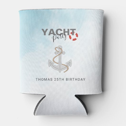 Jachtboot Cruise Verjaardagsfeest Blikjeskoeler (Voorkant)