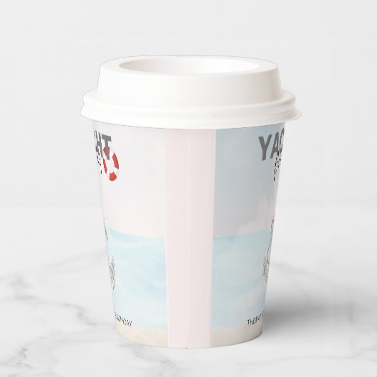 Jachtboot Cruise Verjaardagsfeest Papieren Bekers (Rechts)