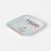 Jachtboot Cruise Verjaardagsfeest Papieren Bordje (Gebogen)