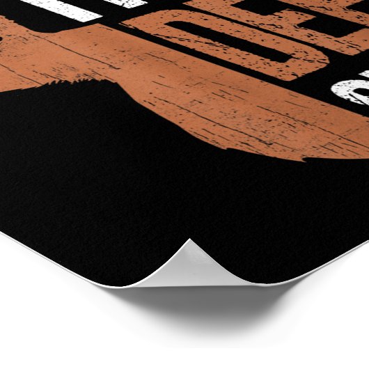 Jachtcadeau Sorry Herten Seizoen Grappig Jager Pap Poster (Hoek)