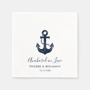 Jachtclub Cocktailservetjes Scheepvaart Huwelijk Servet