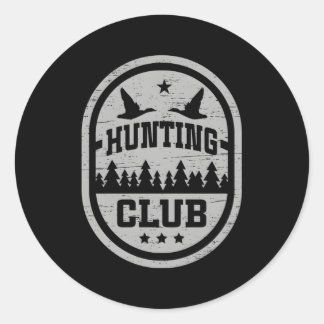 Jachtclub Perfect voor elke ganzenjager Ronde Sticker