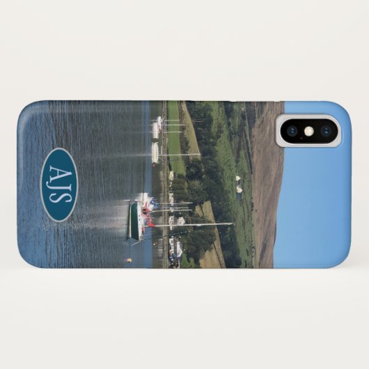 Jachten in een baai in Schotland. Case-Mate iPhone Case (Achterkant (horizontaal))