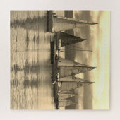 jachten in Rothesay Bay, Schotland. Legpuzzel (Horizontaal)