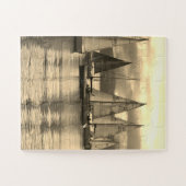 jachten in Rothesay Bay, Schotland. Legpuzzel (Horizontaal)