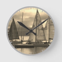 jachten in Rothesay Bay, Schotland.
