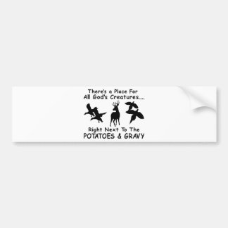 JACHTEN OP HERTEN, EENDEN EN FAZANTEN BUMPERSTICKER