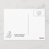 jachten van 8 meter van het eiland Wight Briefkaart (Achterkant)