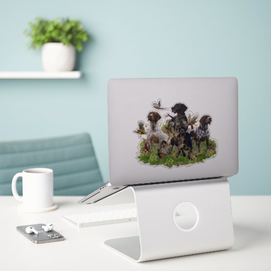 Jachtfazant met SAP-sticker Sticker (Laptop op bureau)