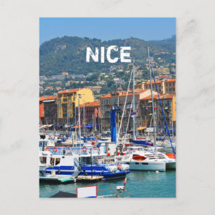Jachthaven in Nice, Frankrijk Briefkaart