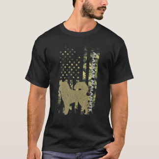  jachthond Camouflage US Camo Flag Alaska T-shirt
