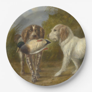 Jachthonden (door Carlo Ademollo) Papieren Bordje