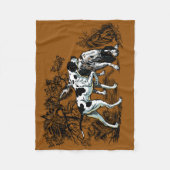 jachthonden fleece deken (Voorkant)