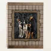 jachthonden op plaid planner (Voorkant)