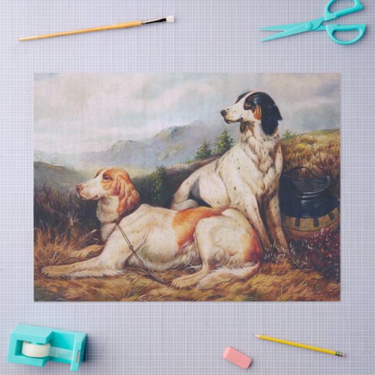 jachthonden Portrait Decoupage Tissuepapier (Craft)