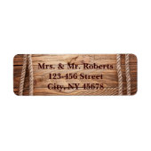 jachthout Cowboy Boots Western land Weddenschap Etiket (Voorkant)