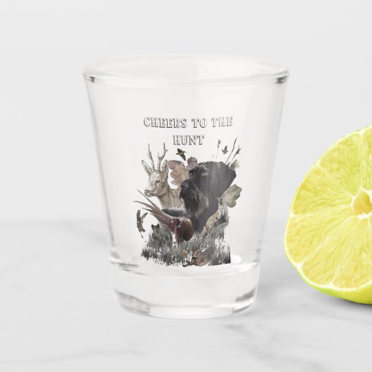 Jachtleven Shot Glas (Voorkant)
