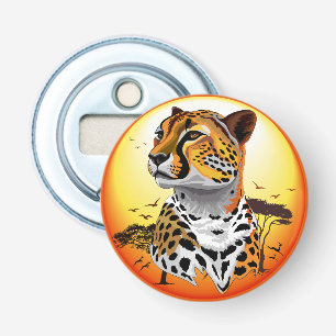 jachtluipaard button flesopener