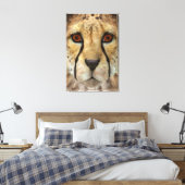 Jachtluipaard Canvas Afdruk (Insitu (Slaapkamer))