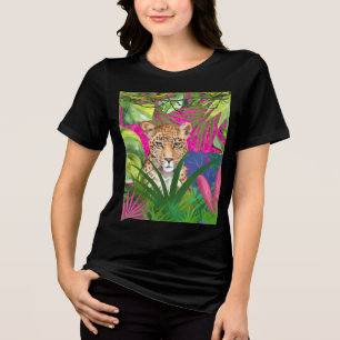 Jachtluipaard in het Gras Tri-Blend Shirt