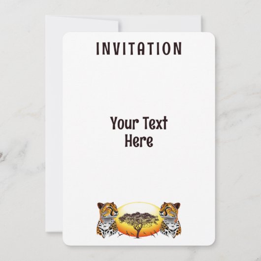 jachtluipaard kaart (Achterkant)