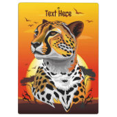 jachtluipaard klembord (Achterkant)