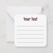 jachtluipaard notitiekaartje (Achterkant)