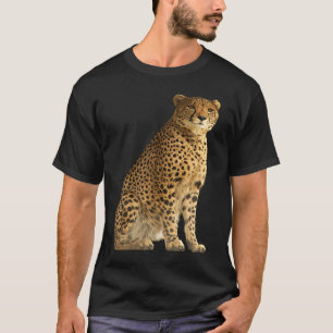 Jachtluipaard Roofdier Kat Afrika Kat Wilde Illust T-shirt