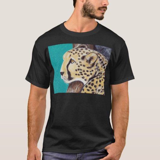 Jachtluipaard Schilderij T-shirt (Voorkant)