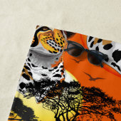 jachtluipaard strandlaken (In situ)