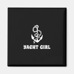 Jachtmeisje Jachtfeest Zeilboot Kapitein Cruise Magneet