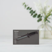 jachtmes visitekaartje (Staand voorkant)