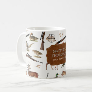 Jachtpatroon voor buitenmensen koffiemok