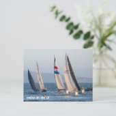 Jachtrace - Marina Del Rey, CA Briefkaart (Staand voorkant)