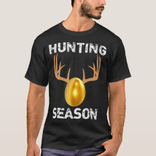 Jachtseizoen Grappige Geweiën Gouden Paasei T S T-shirt