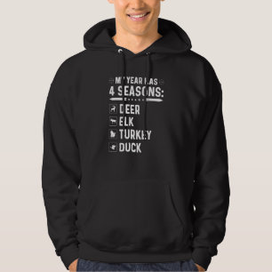 Jachtseizoenen Hert Eland Kalkoen Eend Jager Citaa Hoodie