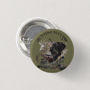 Jachtsucces, Deutsch Drahthaar Ronde Button 3,2 Cm