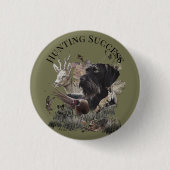 Jachtsucces, Deutsch Drahthaar Ronde Button 3,2 Cm (Voorkant)