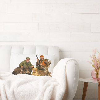 Jachttrofeeën met honden outdoor jager cadeau kussen