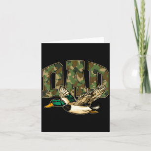 Jachtvader die op wilde eend jaagt camouflage vade kaart