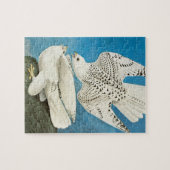 Jachtvalken, ook bekend als Gyrvalken door John Ja Legpuzzel (Horizontaal)