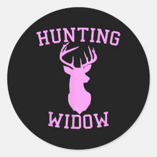 Jachtweduwe - Jager van hertenvrouw Ronde Sticker