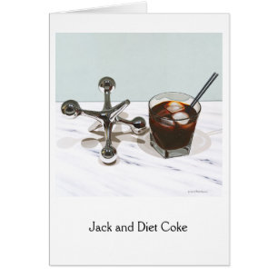 Jack and Diet Coke, Semi-Gloss Note Kaart