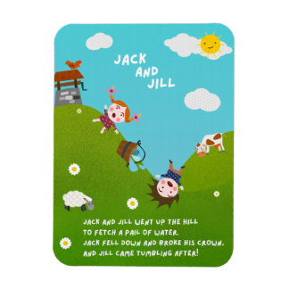 Jack and Jill Nursery Rhyme Magnet Magneet
